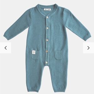 Eli & Nev Teal Cotton Knit Jumpsuit